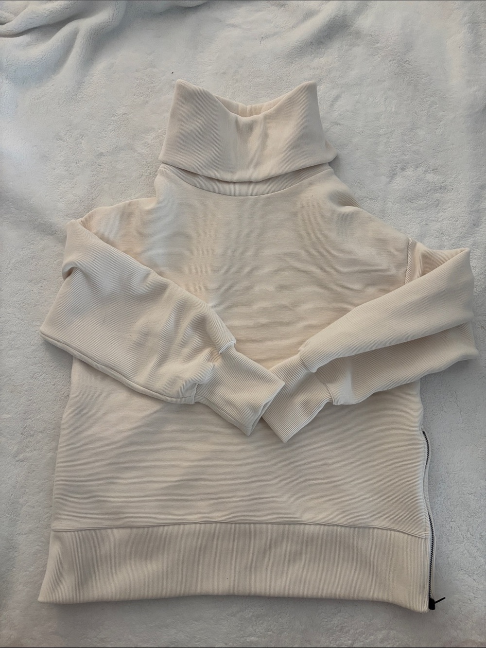 Cozy Cream Turtleneck Pullover Sweater for Women